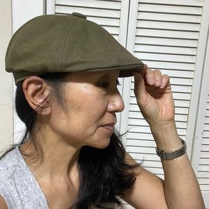 Kangol Army Green Cap galaxy rain cap